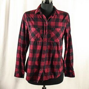 beachlunchlounge Plaid Button Down Peplum …